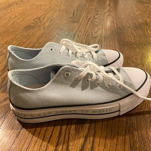 light blue platform converse low tops
